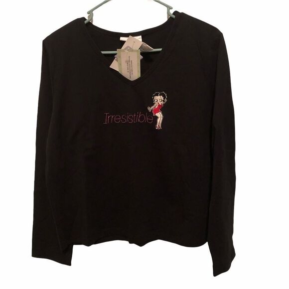 NWT BETTY BOOP Vintage 2005 Irresistible T-shirt Large - Picture 1 of 5